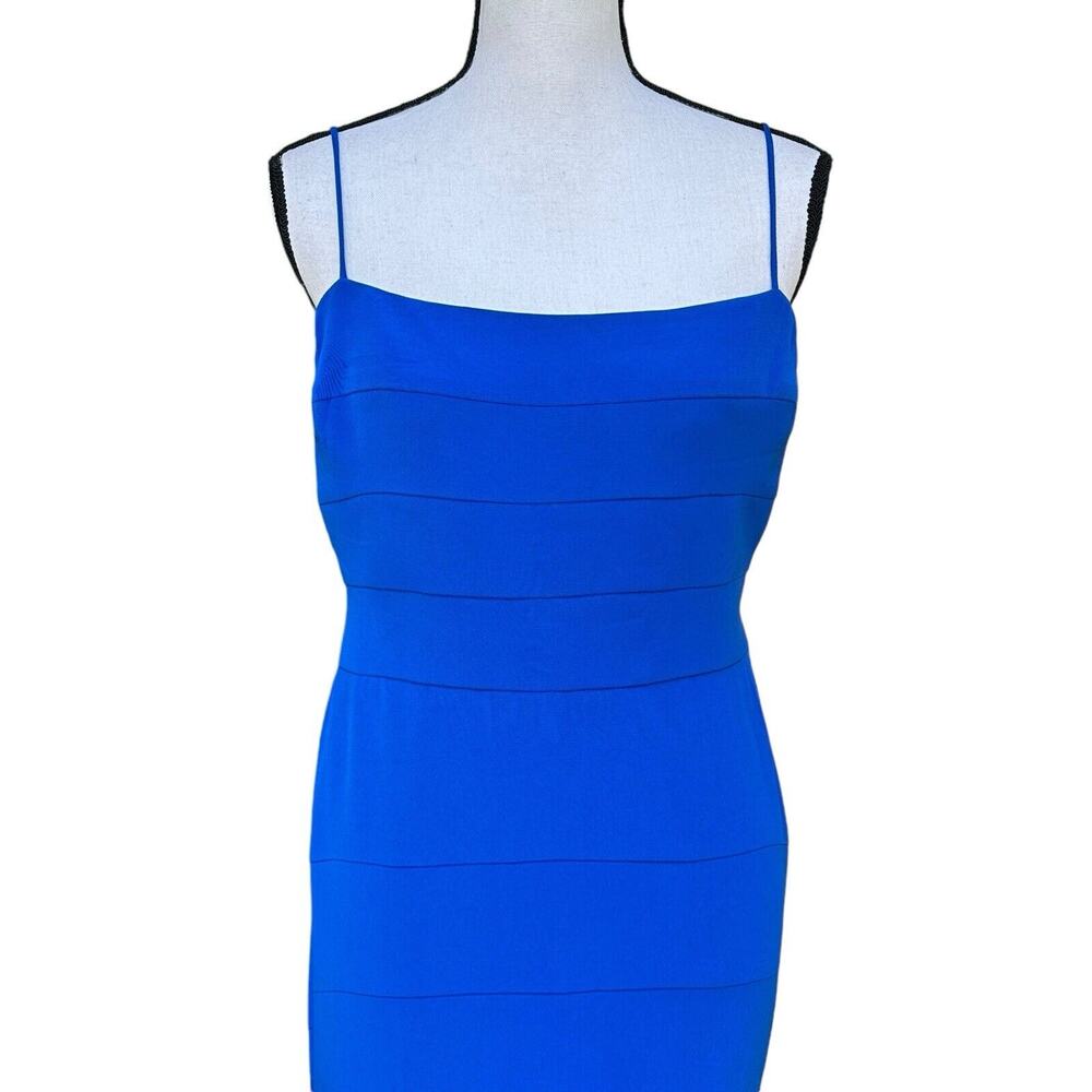 FRASCARA Wedding Spaghetti Straps Royal Blue Lined Maxi Dress Size 12 - Picture 2 of 16